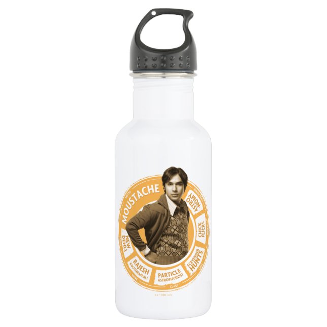 Rajesh Info Graphic Stainless Steel Water Bottle (Front)
