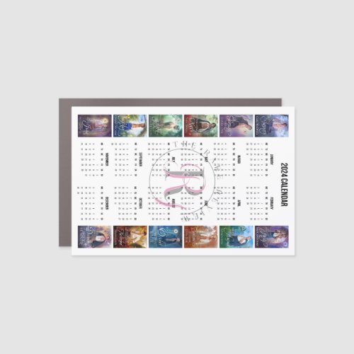 Rake Review 2024 4 x 6 Fridge Magnet Calendar