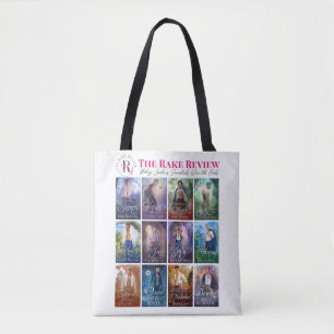 Rake Review One-Sided Tote- White Tote Bag