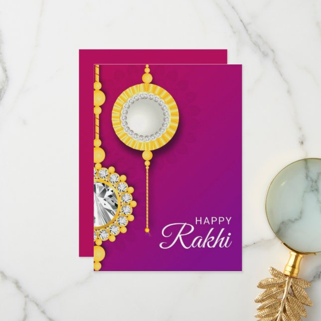 Rakhi Card for Brother (Front/Back In Situ)