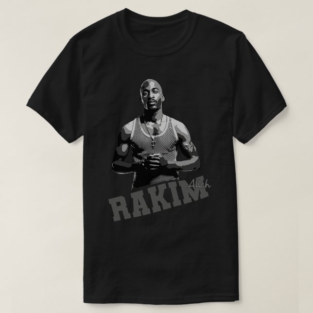Rakim Allah Gray T-Shirt (Design Front)