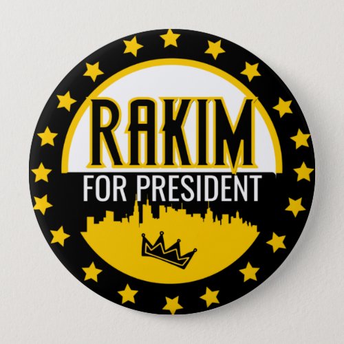 Rakim For President Presidential Hip Hop Campaign Button