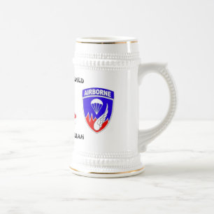 Rakkasan 187th Inf. Reg. Combat (Pre-101st.) Beer Stein