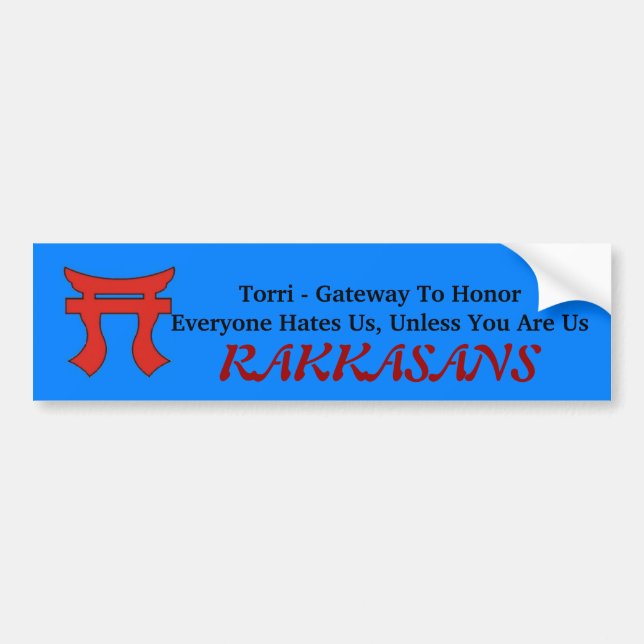 Rakkasans 187th Infantry Bumper Sticker (Front)