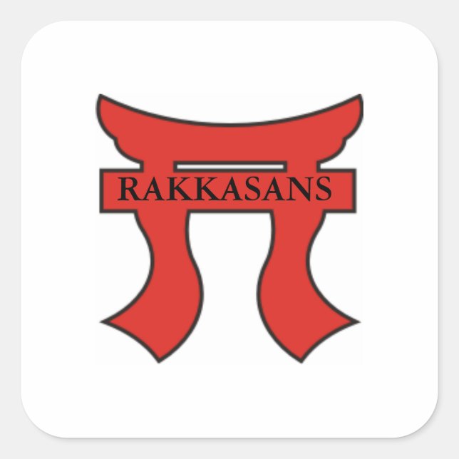 RAKKASANS On Torri Square Sticker (Front)
