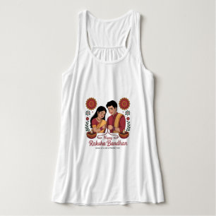 Raksha Bandhan Flowy Racerback Tank Top