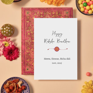 Raksha bandhan, happy rakhi card, holiday card