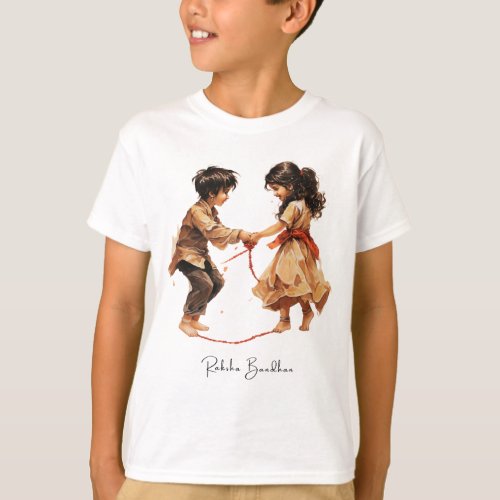 Raksha Bandhan Kids T_shirt