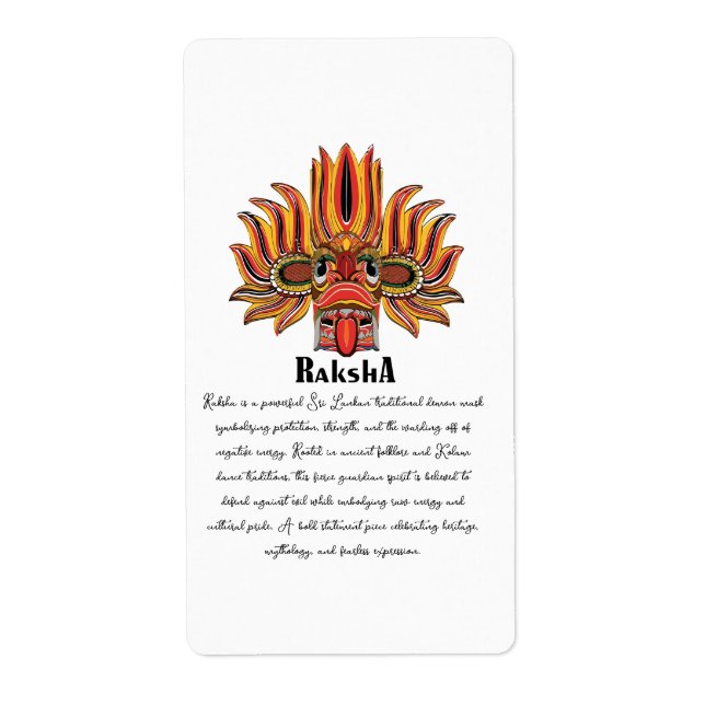 Raksha Mask Label (Front)