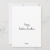 Rakshan Bandhan Holiday Card