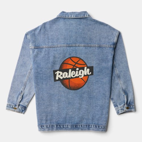 Raleigh Hometown Basketball Player Sports    Denim Jacket