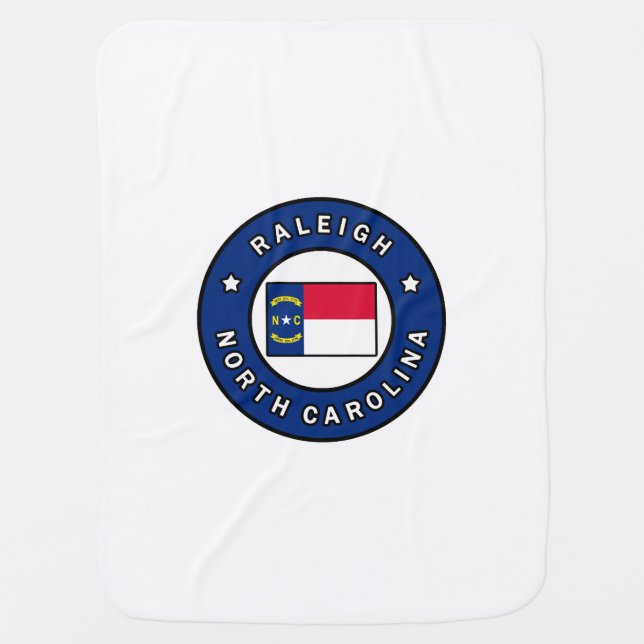 Raleigh North Carolina Baby Blanket (Front)