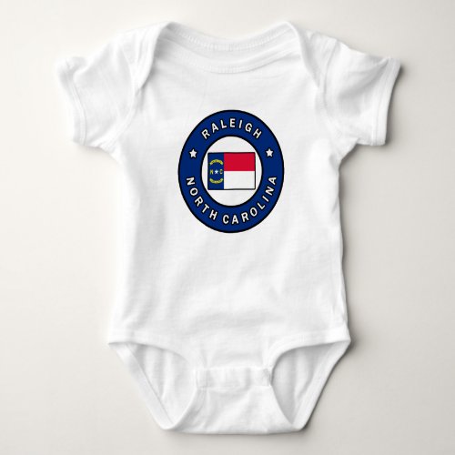 Raleigh North Carolina Baby Bodysuit