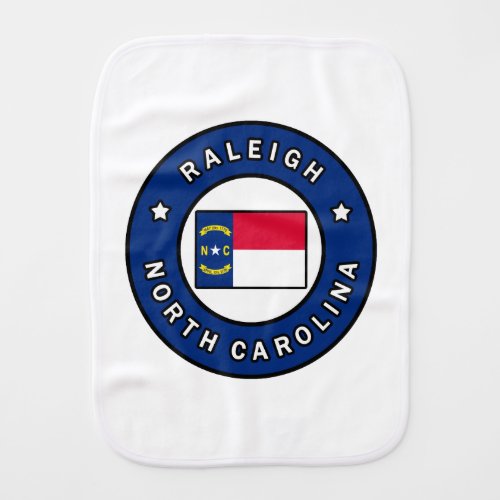 Raleigh North Carolina Baby Burp Cloth