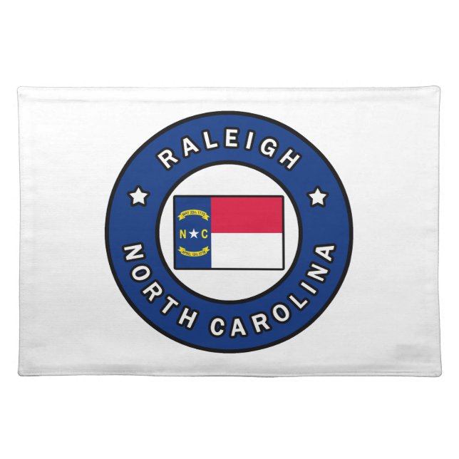 Raleigh North Carolina Cloth Placemat (Front)
