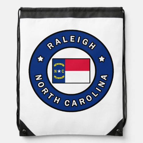 Raleigh North Carolina Drawstring Bag