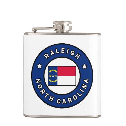 Raleigh North Carolina Flask