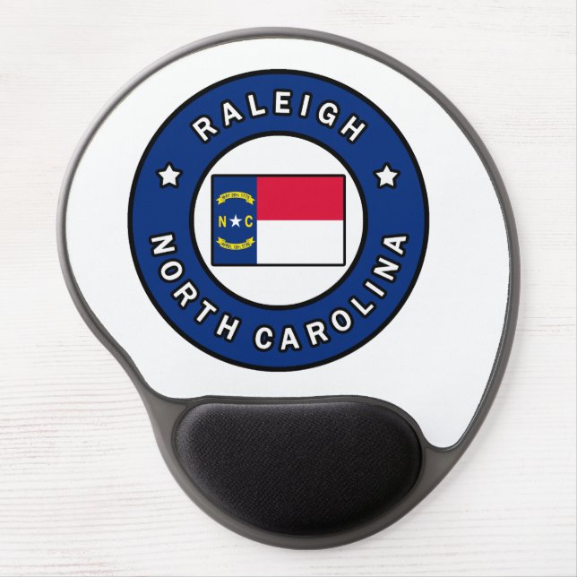 Raleigh North Carolina Gel Mouse Pad (Front)