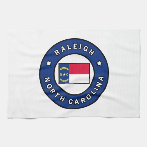 Raleigh North Carolina Kitchen Towel