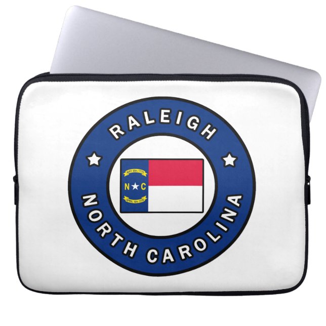 Raleigh North Carolina Laptop Sleeve (Front)