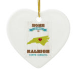 Raleigh, North Carolina Map – Home Is Where The Ceramic Ornament Raleigh, North Carolina Map – Home Is Where The Ceramic Ornament