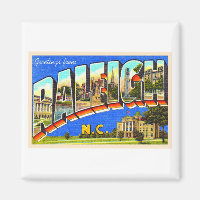 Raleigh North Carolina NC Large Letter Postcard