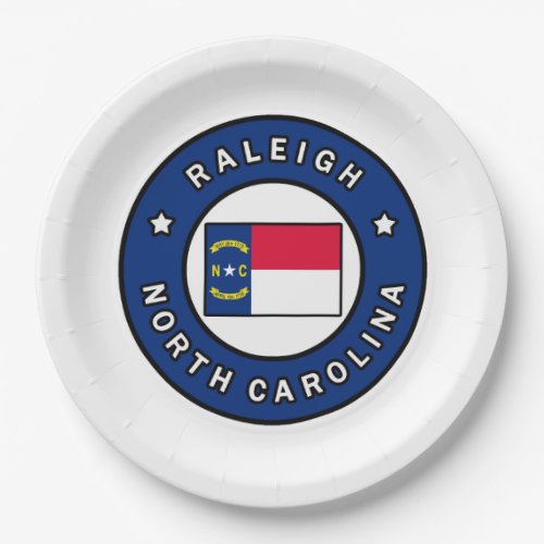 Raleigh North Carolina Paper Plates