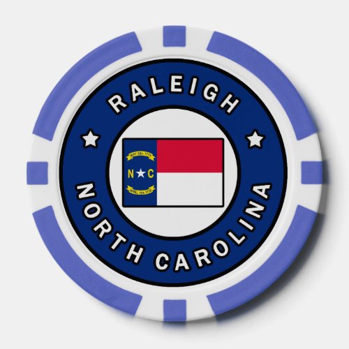 Raleigh North Carolina Poker Chips