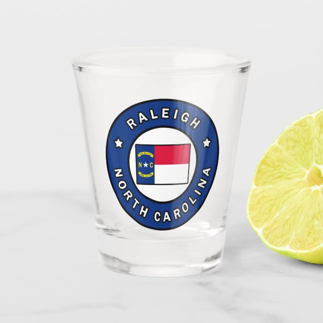 Raleigh North Carolina Shot Glass (Front)