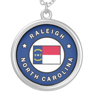 Raleigh North Carolina Silver Plated Necklace