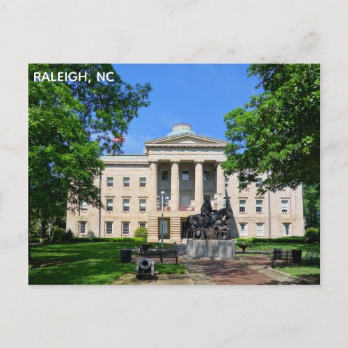 Raleigh North Carolina State Capitol Travel Photo Postcard