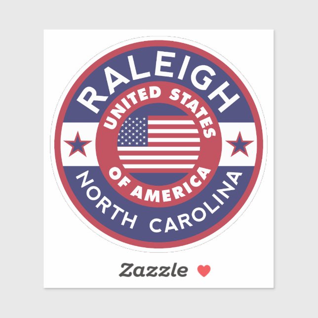 RALEIGH, North Carolina Sticker (Sheet)