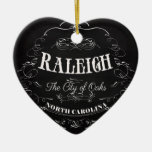 Raleigh, North Carolina - The City Of Oaks Ceramic Ornament at Zazzle