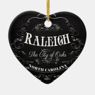 Raleigh, North Carolina - The City of Oaks Ceramic Ornament