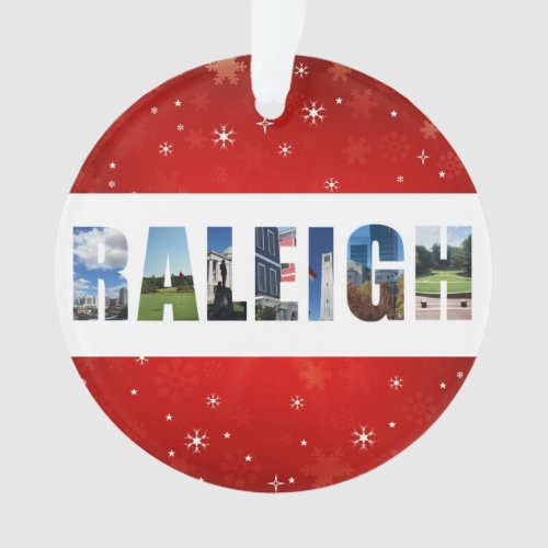 Raleigh North Carolina Travel Photos Christmas Ornament