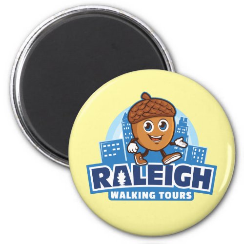 Raleigh Walking Tours Cute Acorn Magnet