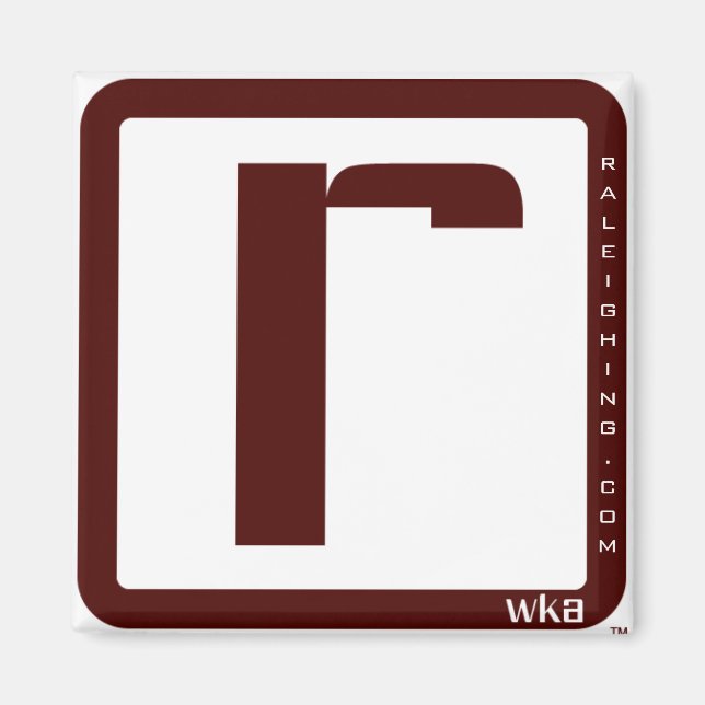 Raleighing Square Magnet (Front)