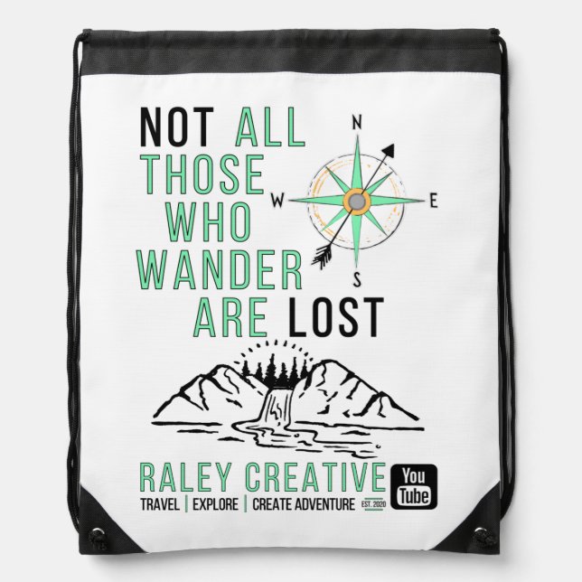 Raley Creative "Not Lost" Backpack (Front)