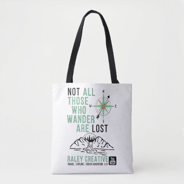 Raley Creative "Not Lost" Tote Bag (Front)