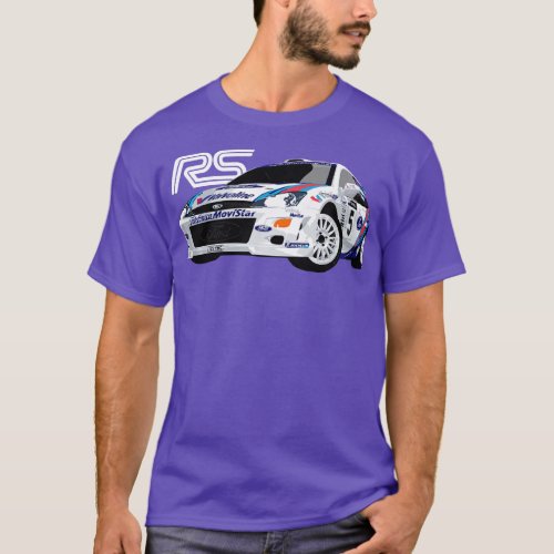 Rally Car Champion Colin McRae MK1 RS hatch Long S T_Shirt