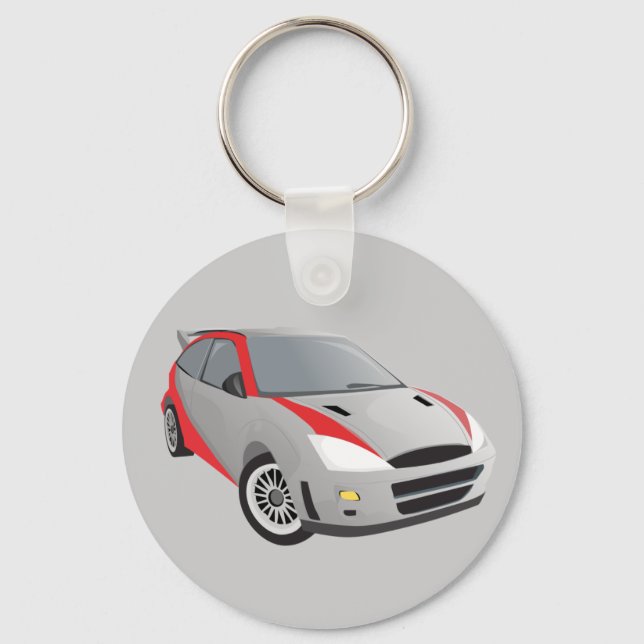 Rally Car Keychain (Front)