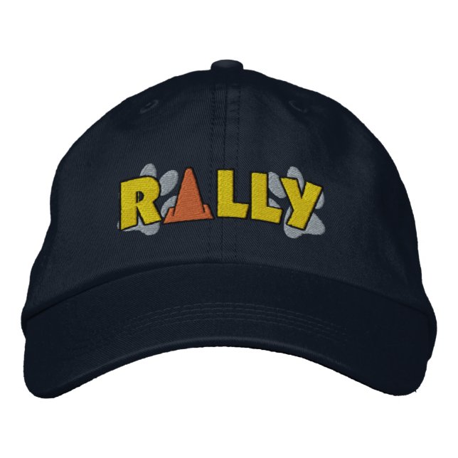 Rally Cone Embroidered Baseball Cap (Front)