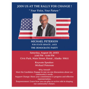Rally Or Event USA Political Campaign Flyer