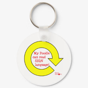 Rally poodle keychain