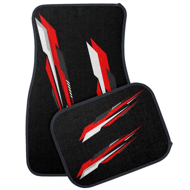 Rally Red Set of Car Mats (Set)