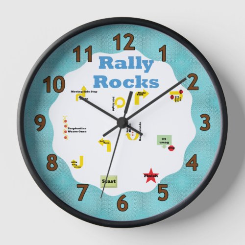 Rally Rocks Clock