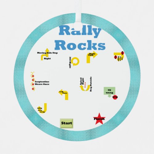 Rally Rocks Metal Ornament