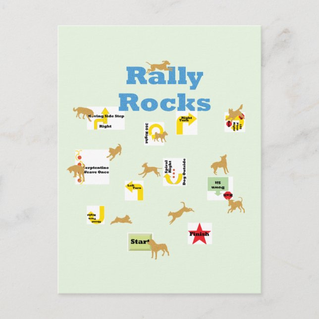 Rally Rocks Postcard (Front)