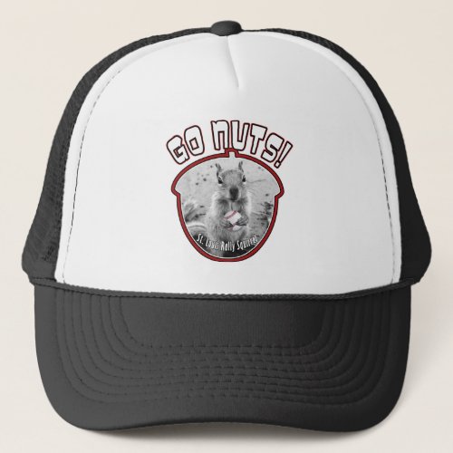 Rally Squirrel _ Louis unofficial mascot Trucker Hat