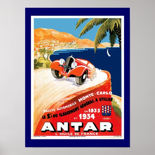 Rallye Automobile de Monte Carlo Poster